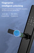Smart Fingerprint Door Lock with Remote Password & 6 Unlock Methods
