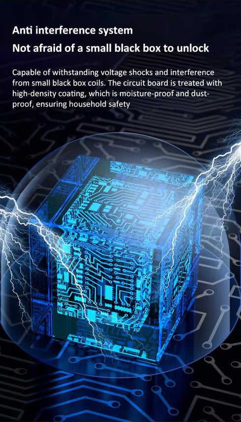 Smart Fingerprint Door Lock with Remote Password & 6 Unlock Methods