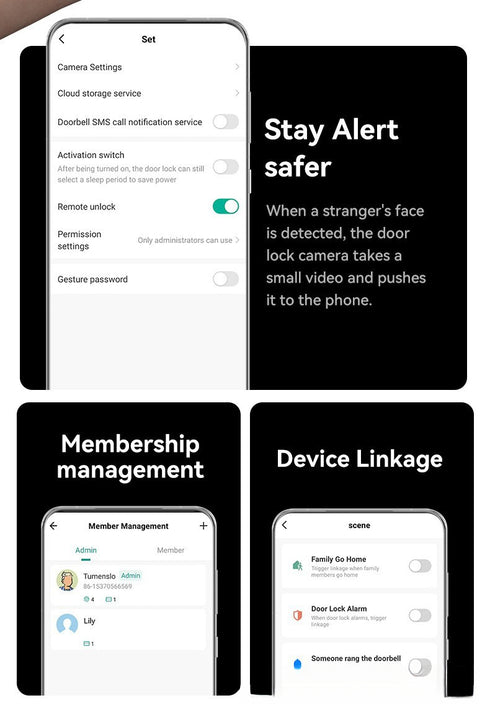 Smart Door Lock with 3D Face ID & Fingerprint