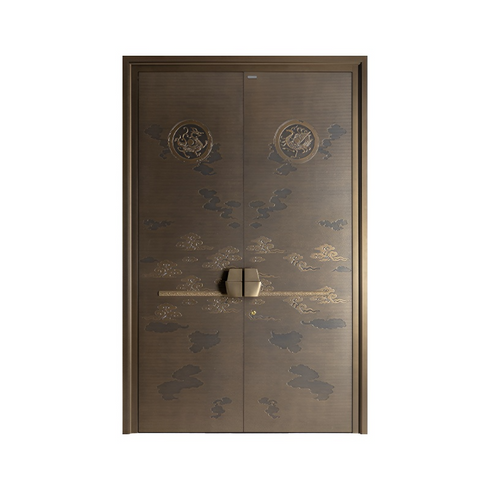 Cloudrise Bronze Double Entry Door