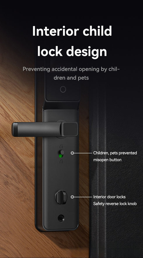 Smart Door Lock with 3D Face ID & Fingerprint