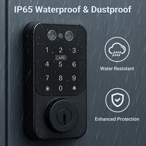 Smart WiFi Door Lock with Face & Palm Vein Recognition