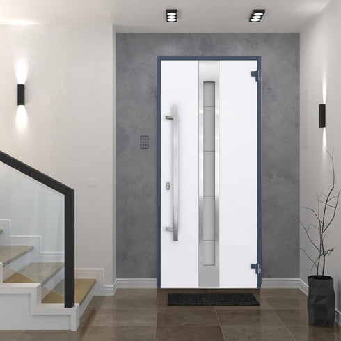 Modern Customizable Steel Security Front Door – 36x80 inch