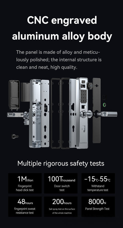 Smart Door Lock with 3D Face ID & Fingerprint