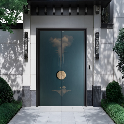 Moonlit Garden Double Entry Door