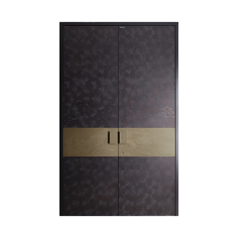 Riverscape-Inspired Custom Double Entry Door