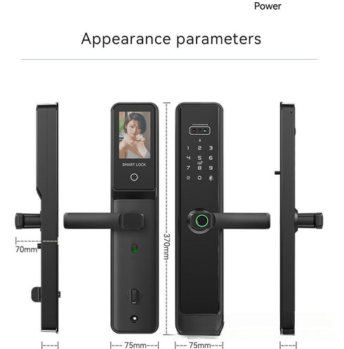 Smart Door Lock with 3D Face ID & Fingerprint