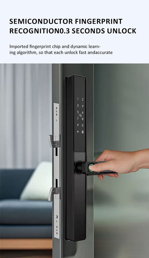 Waterproof Dual-Fingerprint Smart Door Lock