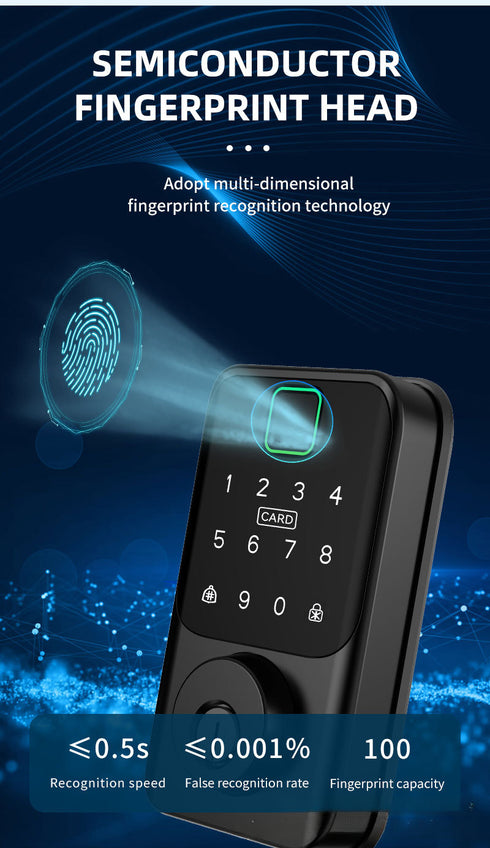 Smart WiFi Door Lock with Face & Palm Vein Recognition