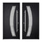 Modern Customizable Double Front Metal Door with Sidelites