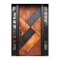 Customizable Aluminum Pivot Entry Door – Vintage Security Design