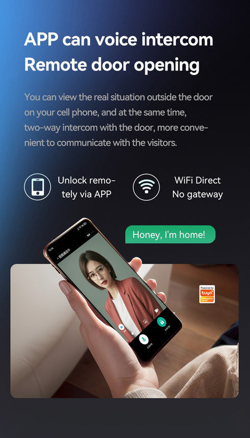Smart Door Lock with 3D Face ID & Fingerprint