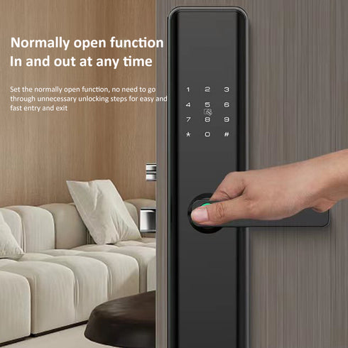 Smart Fingerprint Door Lock with Remote Password & 6 Unlock Methods