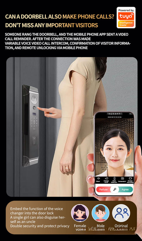 Smart Door Lock with 3D Face & Palm Vein Recognition