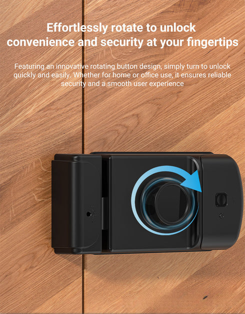 Waterproof Smart Fingerprint Lock for Old Iron Doors