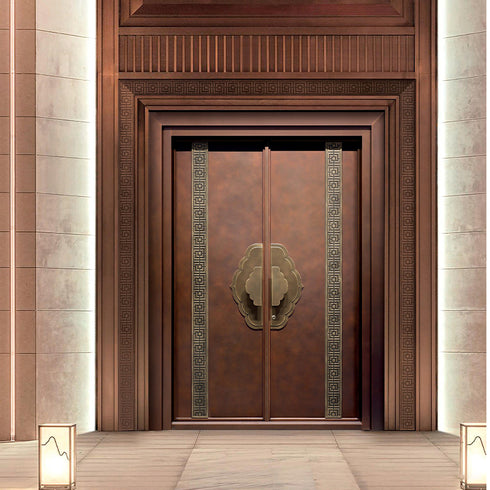 Smoked Copper Elegance Entrance Door