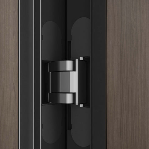 Minimalist Invisible Aluminum-Wood Door