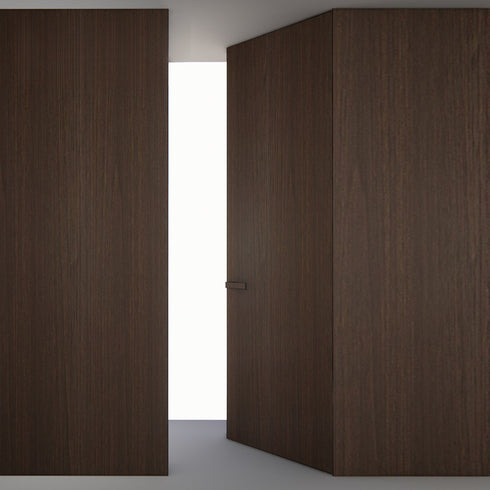 Minimalist Invisible Aluminum-Wood Door