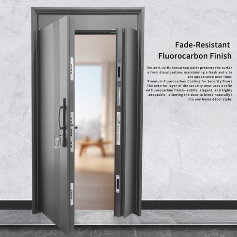 Grade A Smart Security Door – Car-Level Sealing & Anti-Theft Lock