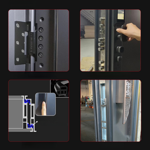 Grade A Smart Security Door – Car-Level Sealing & Anti-Theft Lock
