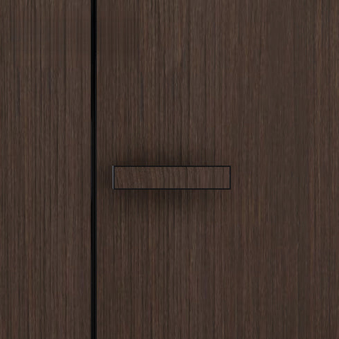 Minimalist Invisible Aluminum-Wood Door