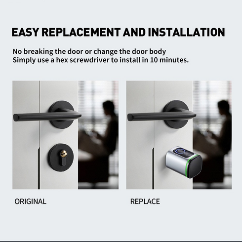 EU Standard Smart Fingerprint Door Cylinder