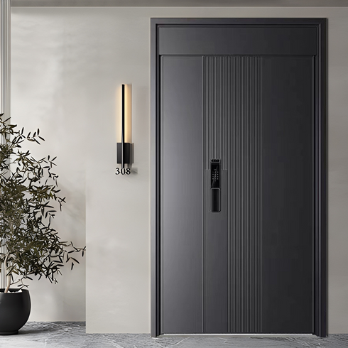 Grade A Smart Security Door – Car-Level Sealing & Anti-Theft Lock