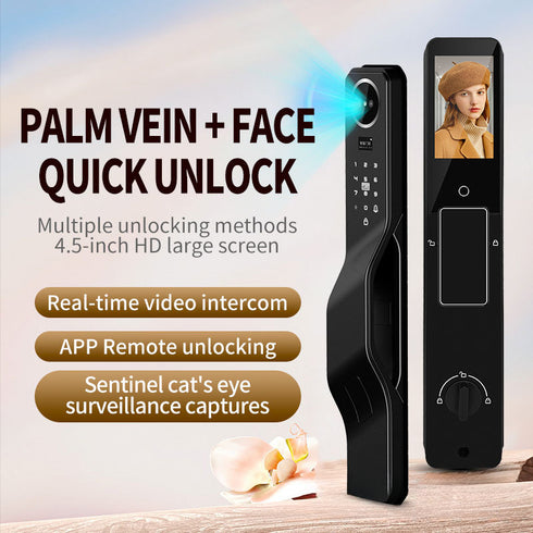 Smart Door Lock with Palm Vein & 3D Face Recognition