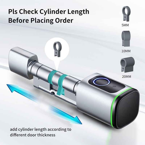 EU Standard Smart Fingerprint Door Cylinder