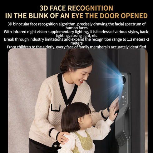 Smart Door Lock with Palm Vein & 3D Face Recognition