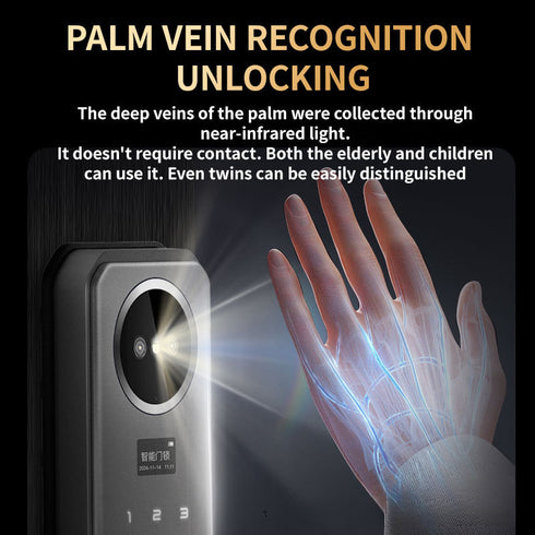 Smart Door Lock with Palm Vein & 3D Face Recognition
