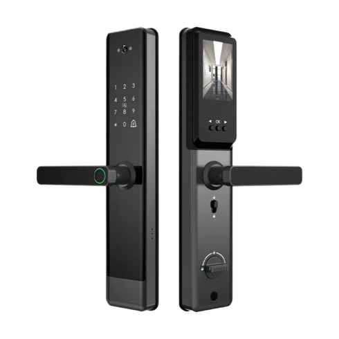 Smart Fingerprint Door Lock with Camera & Remote Control