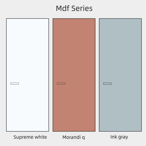 Minimalist Invisible Aluminum-Wood Door