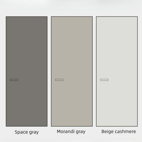 Minimalist Invisible Aluminum-Wood Door